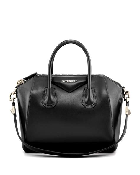 givenchy antigona small black silver hardware|small antigona leather satchel givenchy.